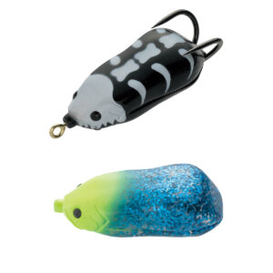 Силіконова приманка Tiemco Vajra Frog HSP-55 Hooking Special 5.5cm 16.5gr 18 Yellow Head/Blue Glitter