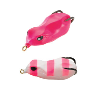 Силіконова приманка Tiemco Vajra Frog FRG-60 6cm 30 Striped Pink