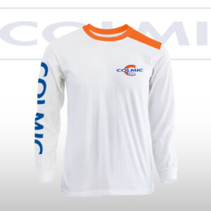 Світшот з Maneca Lunga Colmic Alb/orange S