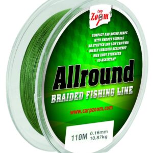 Плетений шнур Carp Zoom Allround Fishing 110m 0.22mm 20.92kg зелений