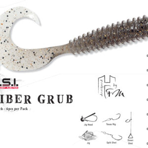 Силіконова приманка Herakles Viber Grub 4.5" 11.4cm Watermelon RED FLK