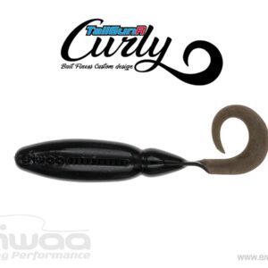 Силіконова приманка Biwaa Tailgunr Curly 3.5" 9cm 110 UV Black