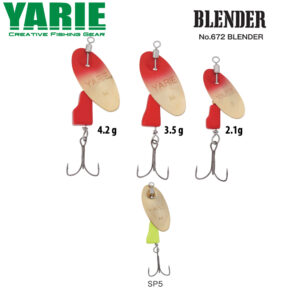 Блешня обертальна Yarie 672 Blender 4.2gr колір SP5 Gold/Lemon