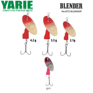 Блешня обертальна Yarie 672 Blender 4.2gr колір SP7 Pink/Pink