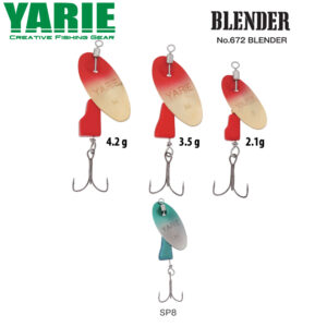 Блешня обертальна Yarie 672 Blender 4.2gr колір SP8 Green Grade