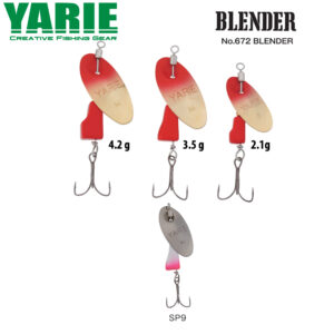 Блешня обертальна Yarie 672 Blender 4.2gr колір SP9 Silver Pink