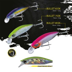 Воблер Herakles Bullet 65SK 6.5cm 12.5gr Chartreuse Impact