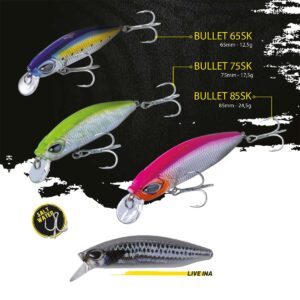 Воблер Herakles Bullet 65SK 6.5cm 12.5gr Live Ina