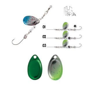 Блешня обертальна Herakles Clever Spin 1.5gr колір 34 Chartreuse Impact