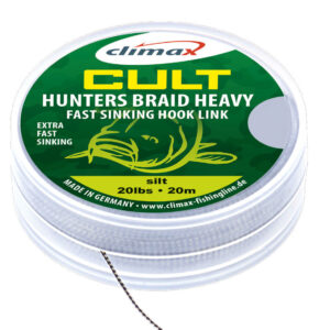 Короповий шнур Textil Climax Cult Huntersbraid Heavy Sinking Hooklink 20m 30lb Weed Green