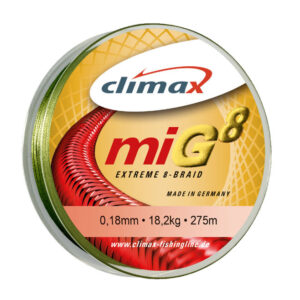 Плетений шнур Climax MIG8 Olive Green 135m 0.30mm 29.6kg