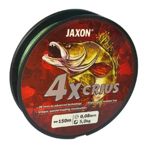 Плетений шнур Jaxon Crius PE 4X Dark Green 150m 0.20mm 22kg