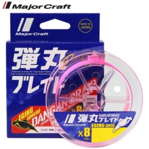 Плетений шнур Major Craft Dangan Braid X8 Eging Special 150m #0.6 14lb Pink