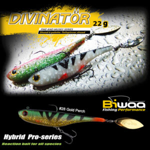 Блешня Biwaa Divinator Junior 14cm 22gr 28 Gold Perch