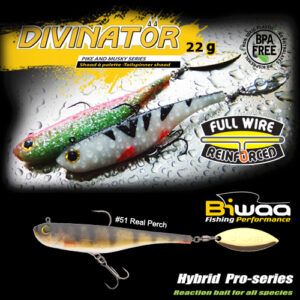 Блешня Biwaa Divinator Junior 14cm 22gr 51 Real Perch