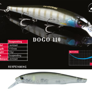 Воблер Herakles Dogo 110SP 11cm 19gr Ghost Ayu
