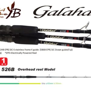Спінінг Yamaga Galahad 526B Bait Cast 1.585m Jig Max 350gr