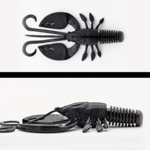 Силіконова приманка Adusta Gadget Craw 3.8" 9.6cm 002 Solid Black