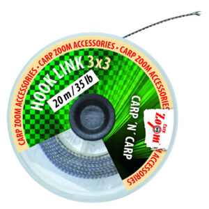Короповий шнур Carp Zoom Hooklink 3x3 коричневий 35LB 20M