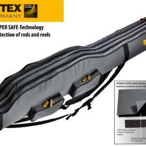 Чохол для вудилищ Rigida Sportex Lansete V 2 Compartimente 190CM Grey