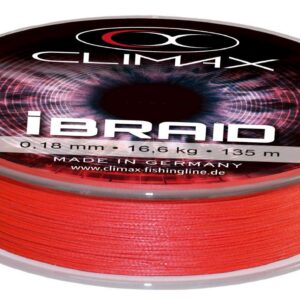 Плетений шнур Climax iBRAID X8 Fluo RED 135m 0.14mm 11.3kg