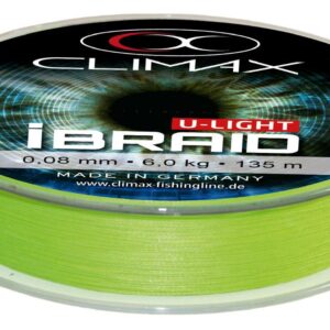 Плетений шнур Climax iBRAID U-light Chartreuse 135m 0.10mm 7.5kg