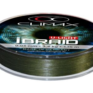 Плетений шнур Climax iBRAID U-light Mossgreen 135m 0.08mm 6.0kg