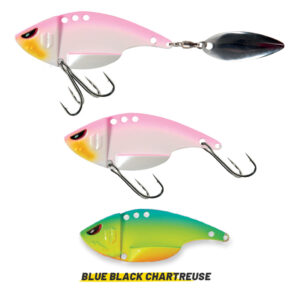 Блешня Cicada Herakles Metal Fire 5.2CM 12GR Blue Back Chartreuse