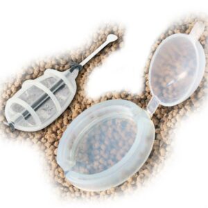 Фідерна годівниця Maver UK Feeder Carp Flat з еластиком + прес-форма Large 25gr