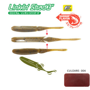 Силіконова приманка Shad Tiemco Linkin Shad 5" 12.5cm колір 004