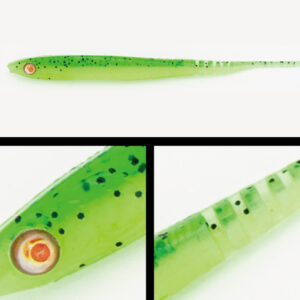Силіконова приманка Adusta Lancetic 2.5" 6cm 114 Green Chart Seed Shiner UV