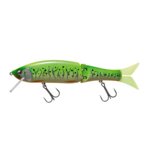 Воблер Swimbait Tiemco MB-1 Custom 175F 175mm 40gr колір 11 Lime Storm Chart Back