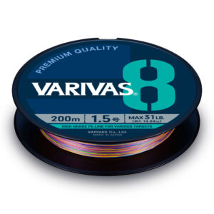 Плетений шнур Varivas PE 8 Marking Edition 300m 0.330mm 61lb Vivid 5 Color