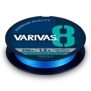 Плетений шнур Varivas PE 8 Blue Edition 150m 0.128mm 13lb Fluo Ocean Blue