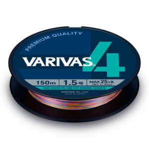 Плетений шнур Varivas PE 4 Marking Edition 300m 0.330mm 56lb Vivid 5 Color