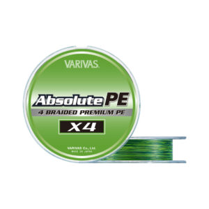 Плетений шнур Varivas Absolute Premium PE X4 150m 0.085mm 7lb Marking Green