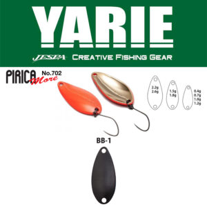 Блешня коливальна Yarie 702 Pirica More 1.0gr колір BB1 Black