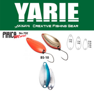 Блешня коливальна Yarie 702 Pirica More 1.0gr колір BS10 Blue/Silver
