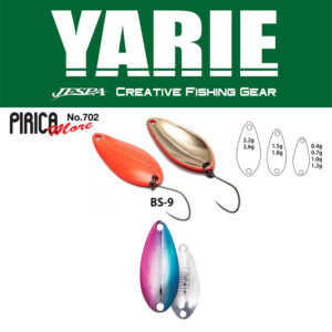 Блешня коливальна Yarie 702 Pirica More 1.0gr колір BS9 Blue/Pink