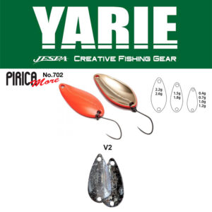 Блешня коливальна Yarie 702 Pirica More 1.0gr колір V2 Naive Silver