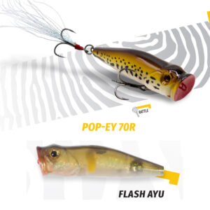 Воблер Popper Herakles Pop-ey 70 R 7cm 19.5gr Flash Ayu