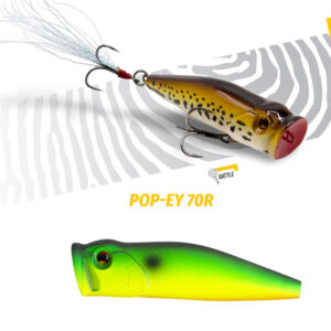 Воблер Popper Herakles Pop-ey 70 R 7cm 19.5gr Green Tiger