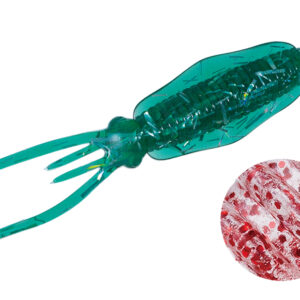 Силіконова приманка Major Craft Paraworm Fall IKA 3.8cm #067 Clear Red Lame Flake