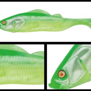 Силіконова приманка Adusta Pick Tail Swimmer 6" 15cm 43gr 201 Green Chart Shad