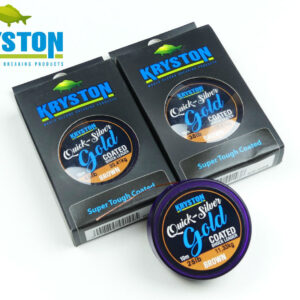 Короповий шнур Kryston Quicksilver Gold Coated Shock Leader 10m 45lb 20.41kg Brown