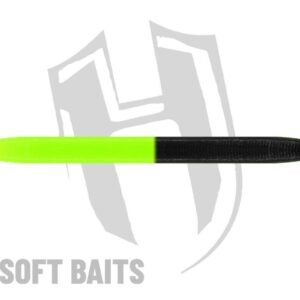 Силіконова приманка Herakles RDB Worm 60mm Crab Black Chartreuse