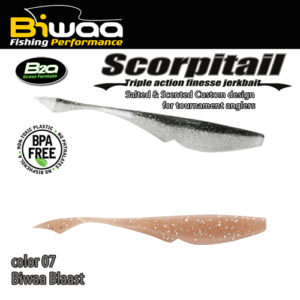 Силіконова приманка Biwaa Scorpitail 4" 10cm 07 Biwaa Blaast