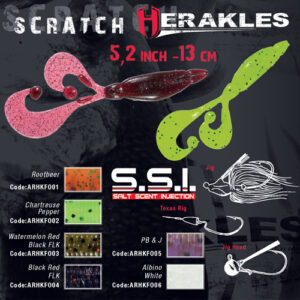 Силіконова приманка Grub Herakles Scratch 5.2" 13cm Rootbeer