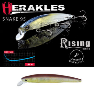 Воблер Herakles Snake 95F 9.5cm 8.8gr Levander Tiger