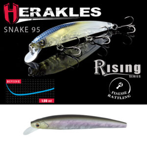 Воблер Herakles Snake 95F 9.5cm 8.8gr Matt Sunny